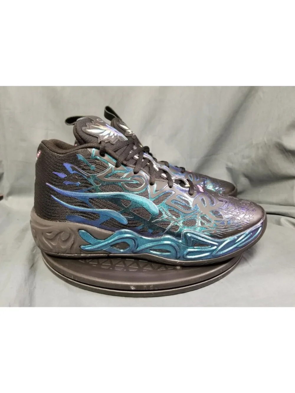Puma LaMelo Ball MB.04 Reflections JR Black & Blue Boys Size 11c NEW NO BOX!